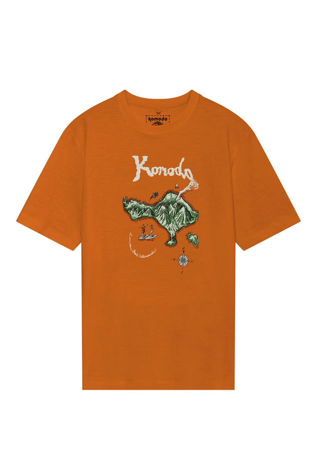 Bali Island Men's T-Shirt Burnt Orange