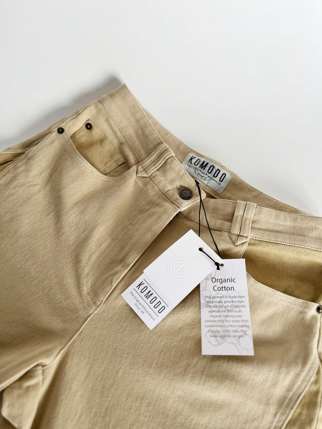 Pop Organic Cotton Trousers Dark Sand