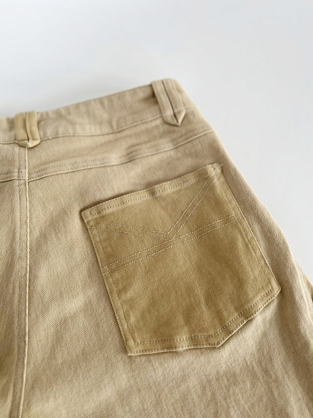 Pop Organic Cotton Trousers Dark Sand