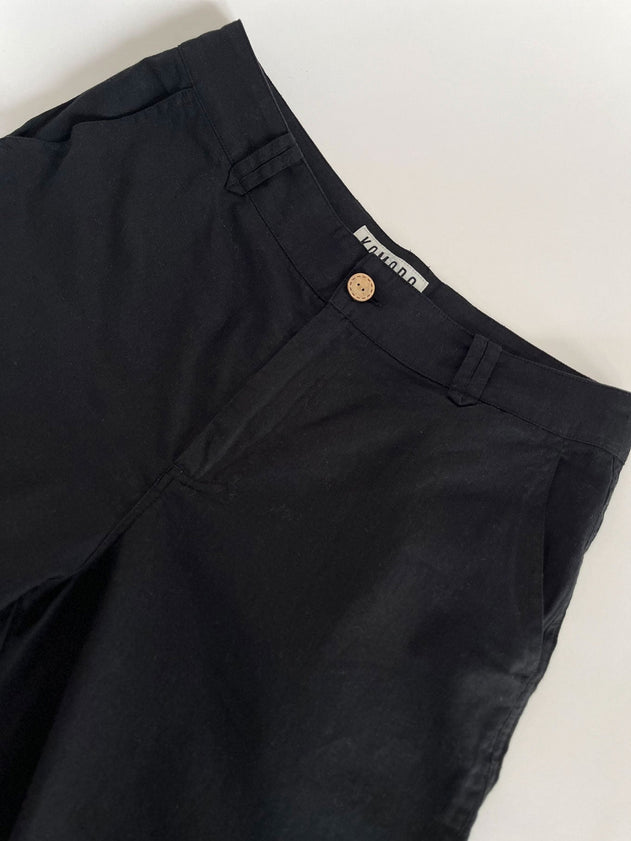 Makulu Linen/Cotton Trousers Black