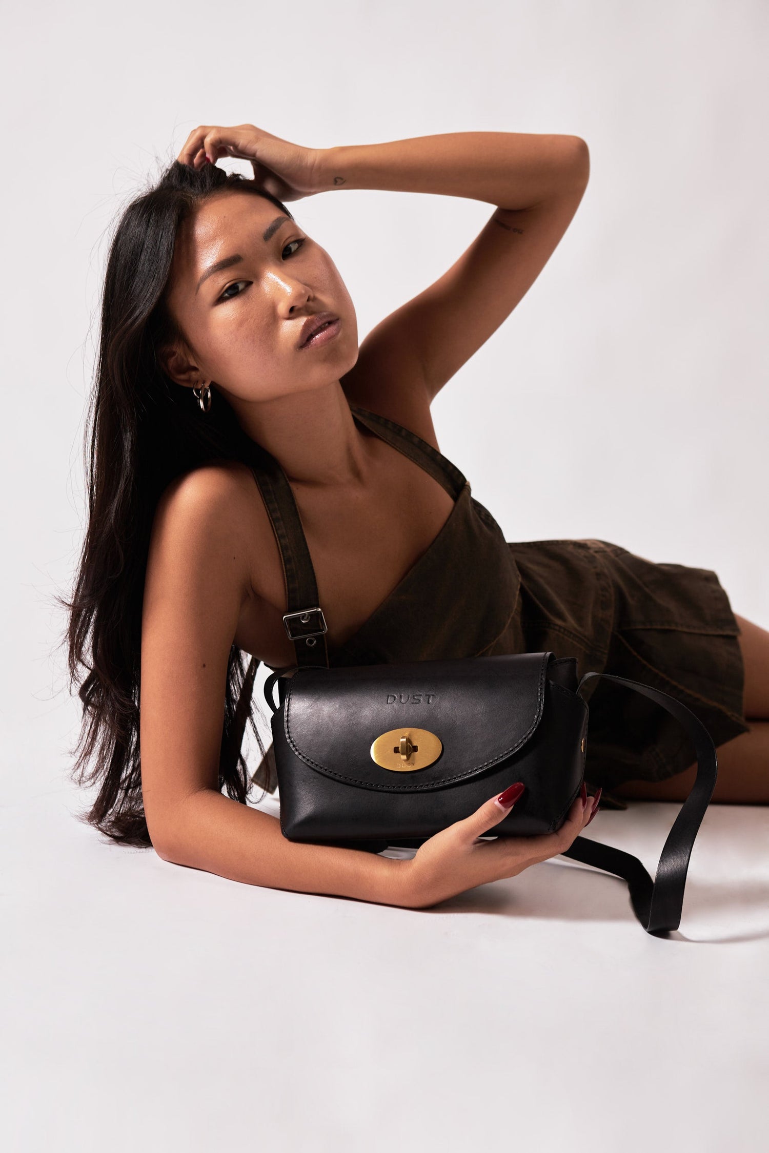 The Small Box Leather Bag Black