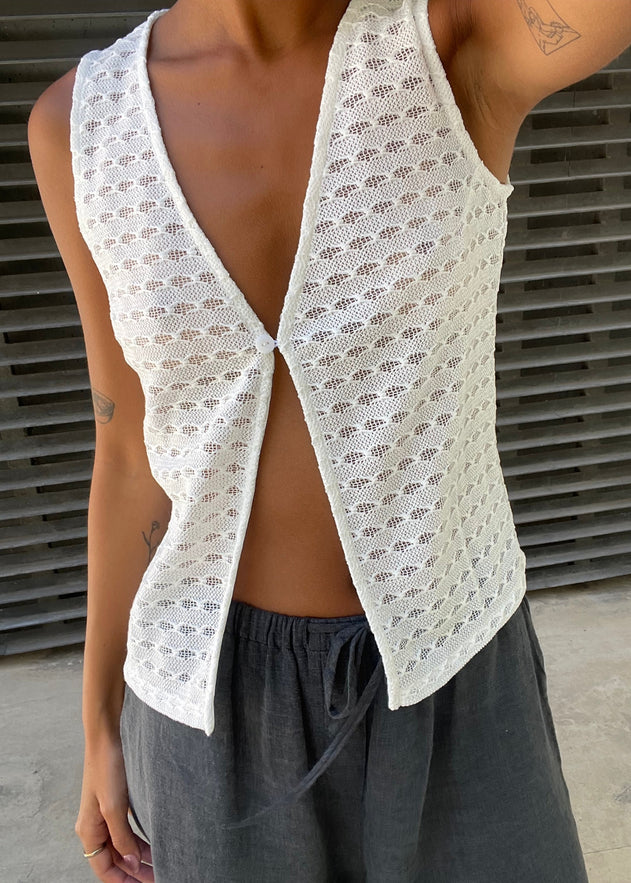 Devi Vest White