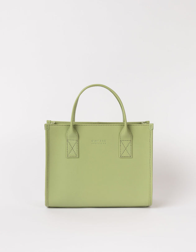 Jackie Midi Classic Leather Tea Green