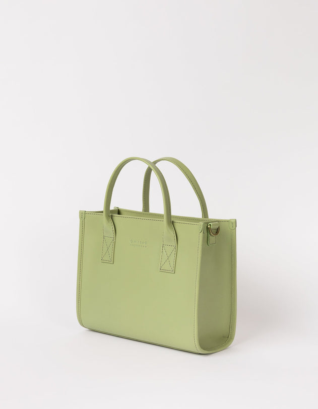 Jackie Midi Classic Leather Tea Green