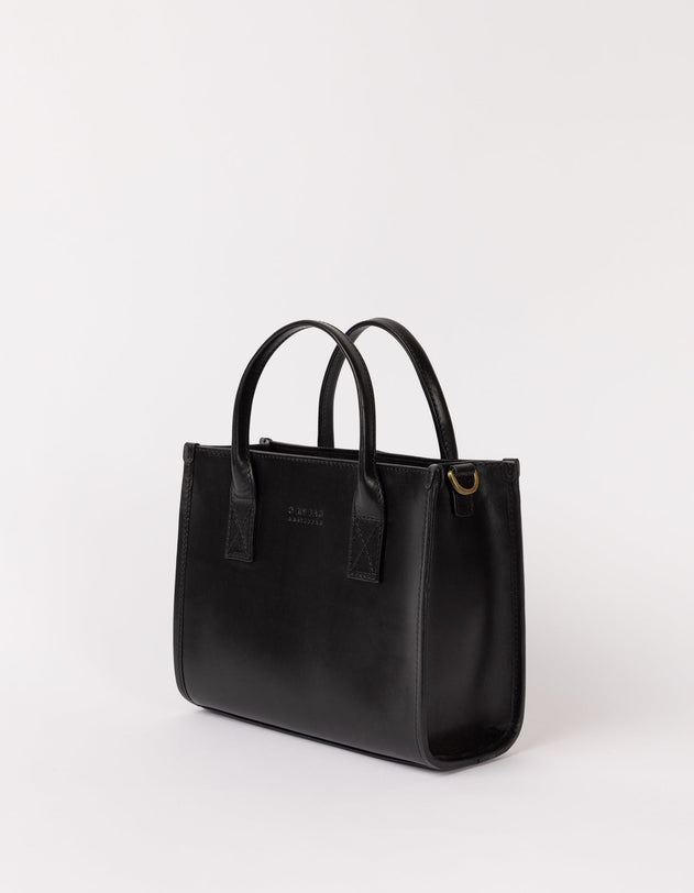 Jackie Midi Bag Leather Strap Classic Leather Black