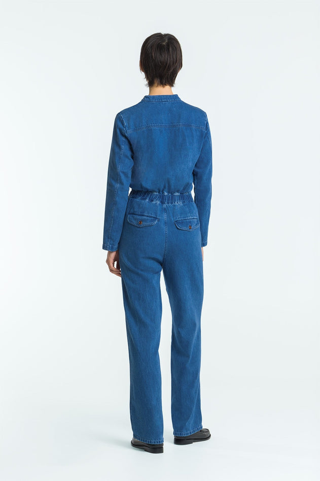 Ankan Denim Jumpsuit Mid Used Blue