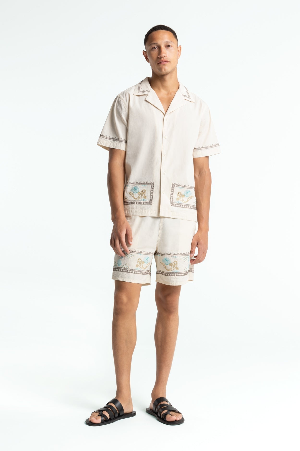Arkin Button-Up Shirt Ecru