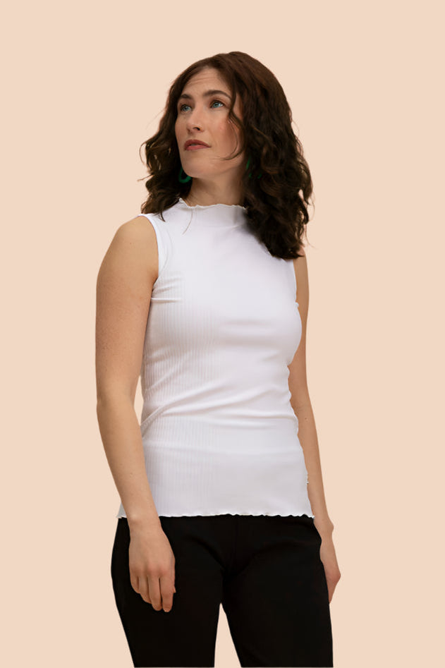 Rib Top White