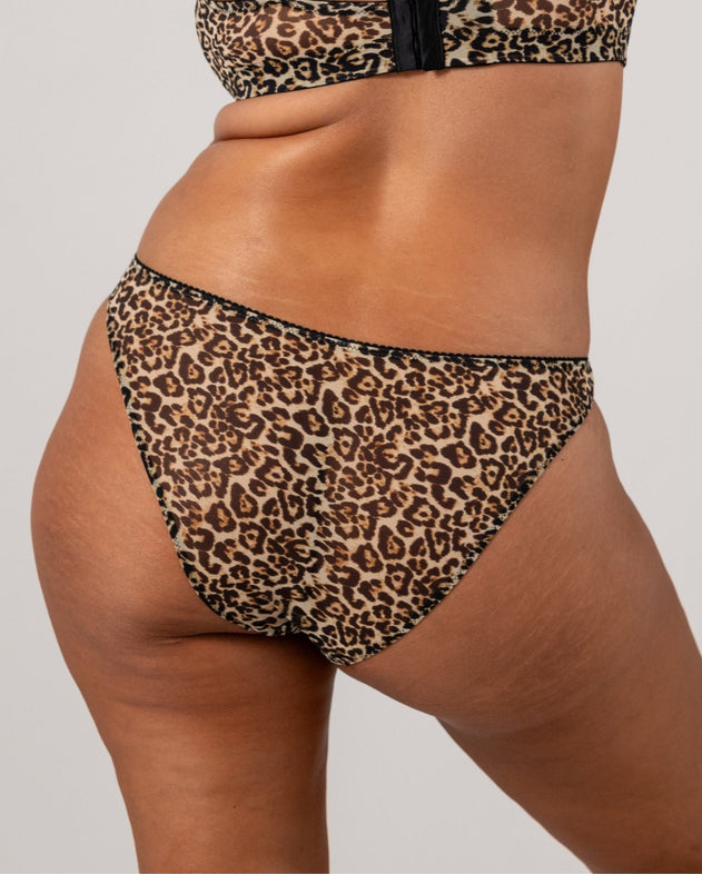 Mesh Bikini Briefs 3-Pack Leopard
