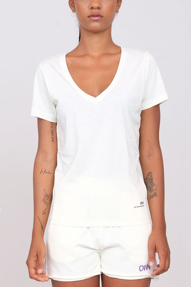 Women's Deep V-Neck T-Shirt