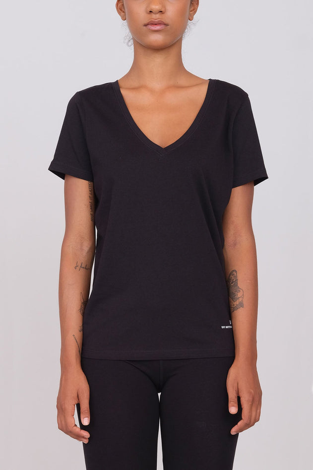 Women's Deep V-Neck T-Shirt