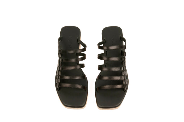 Gardenia Wedge Sandal Black
