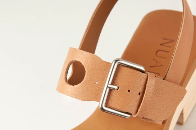 Full Moon Wedge Sandal Tan
