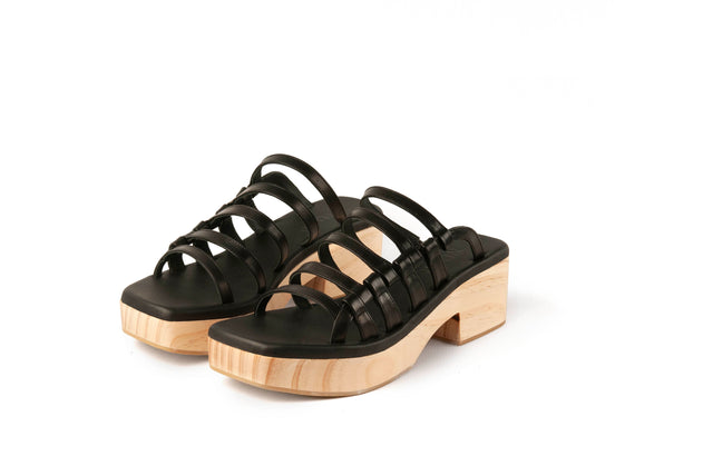 Gardenia Wedge Sandal Black