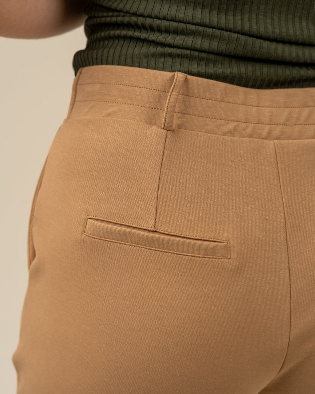Toive Pleated Pants Beige