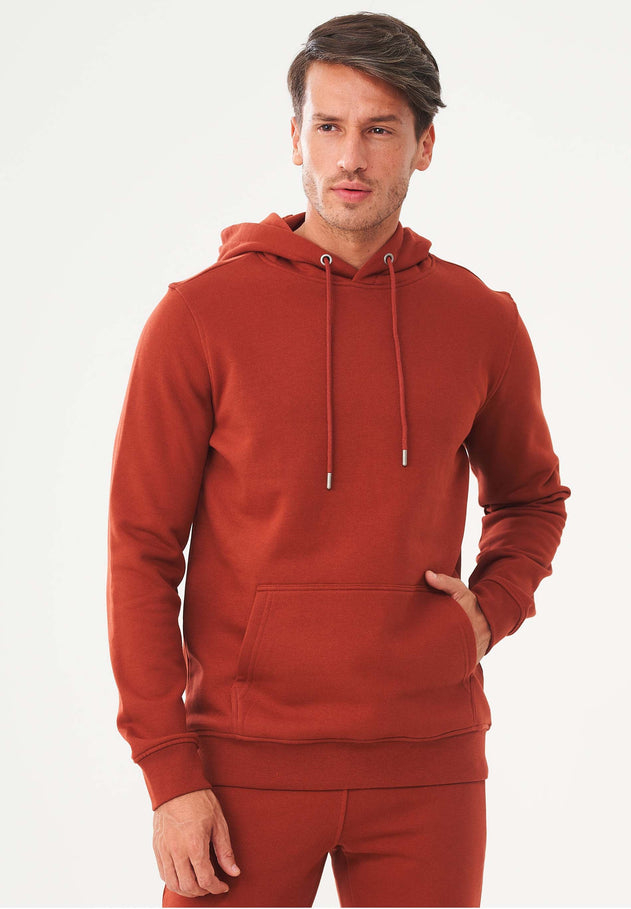Men's Organic Cotton Hoodie With Kangaroo Pocket Ginger