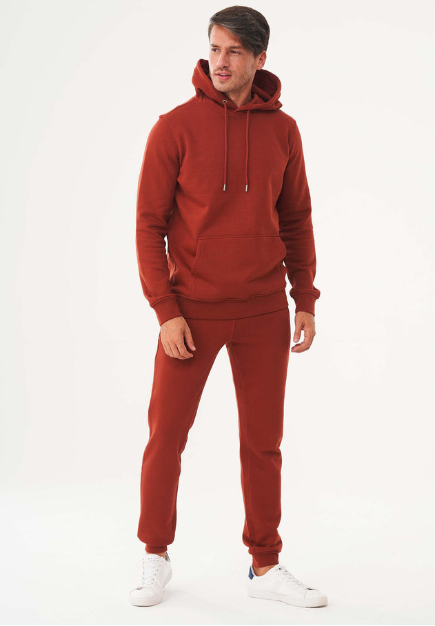Men's Organic Cotton Hoodie With Kangaroo Pocket Ginger