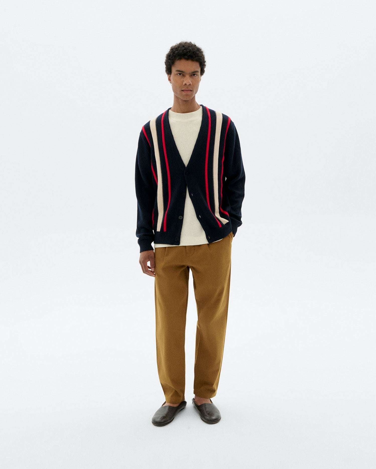 Creed Knitted Cardigan Navy