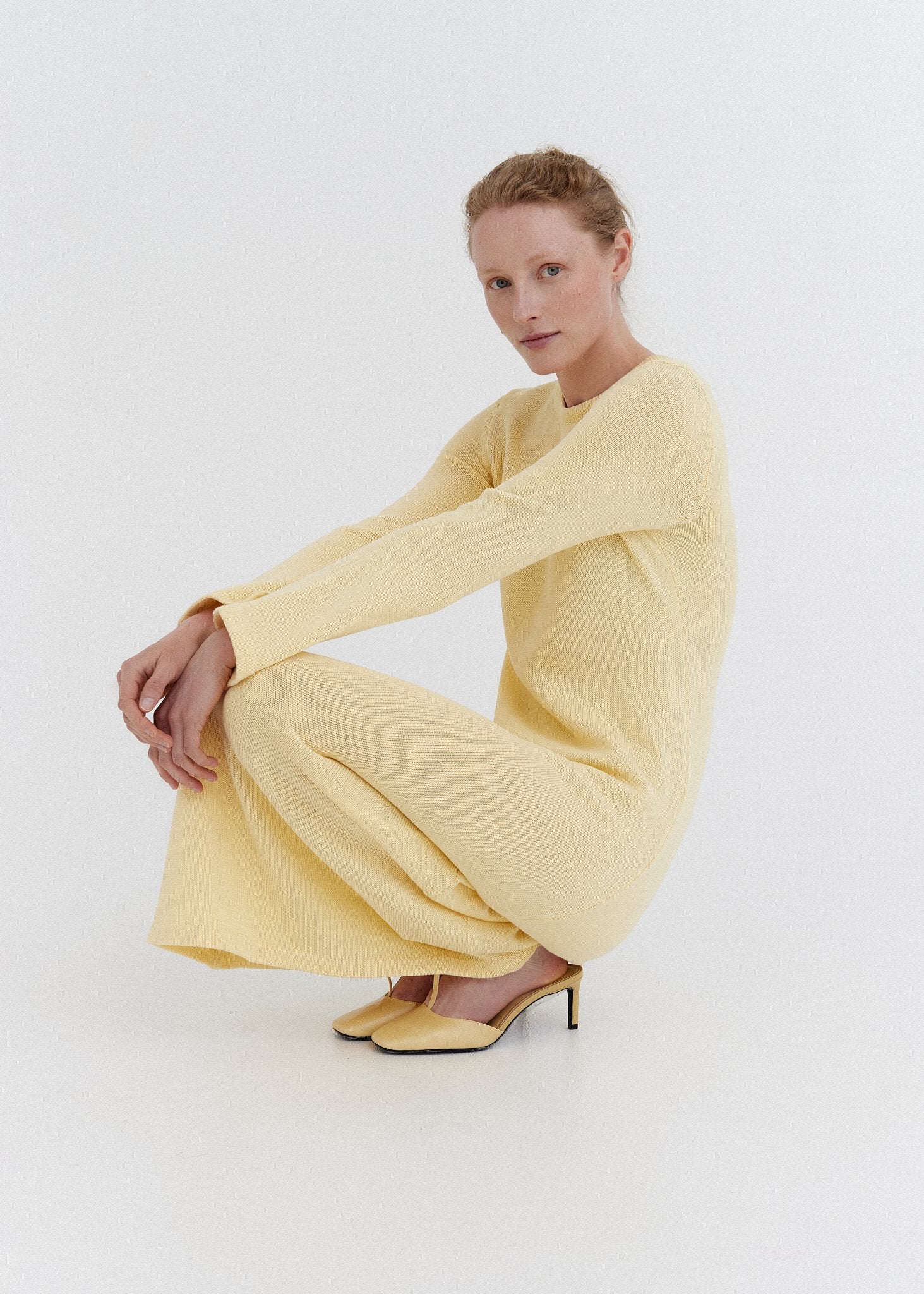 Knitted Cotton Maxi Dress Sun