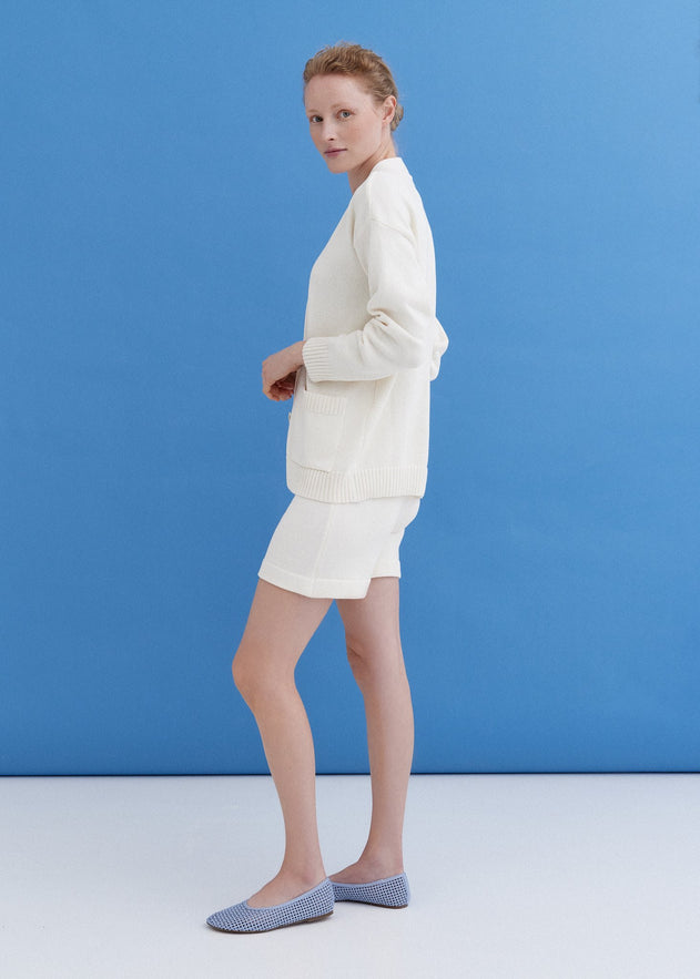 Knitted Cotton Cardigan with Buttons Lily