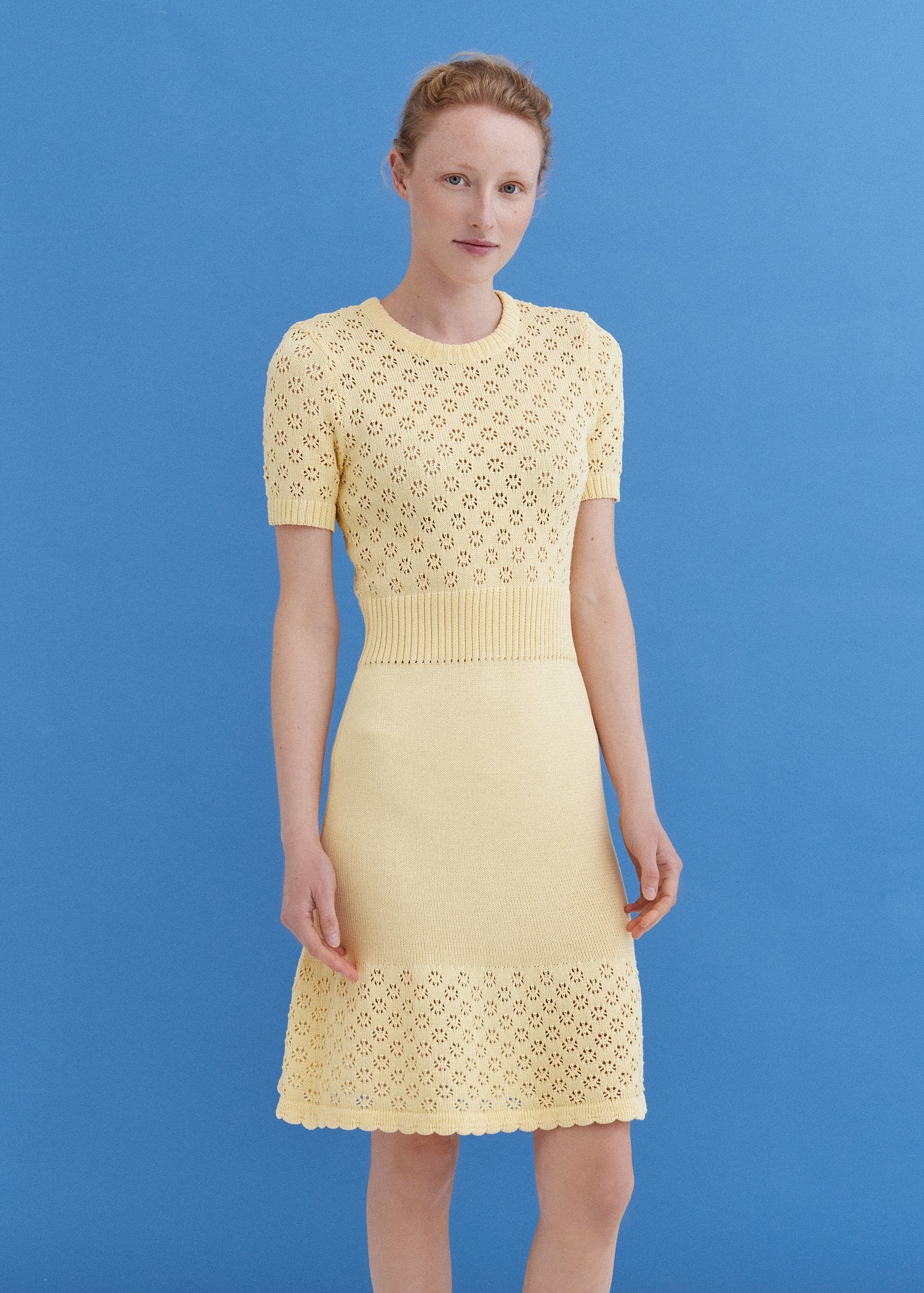 Knitted Cotton Lace Dress Sun