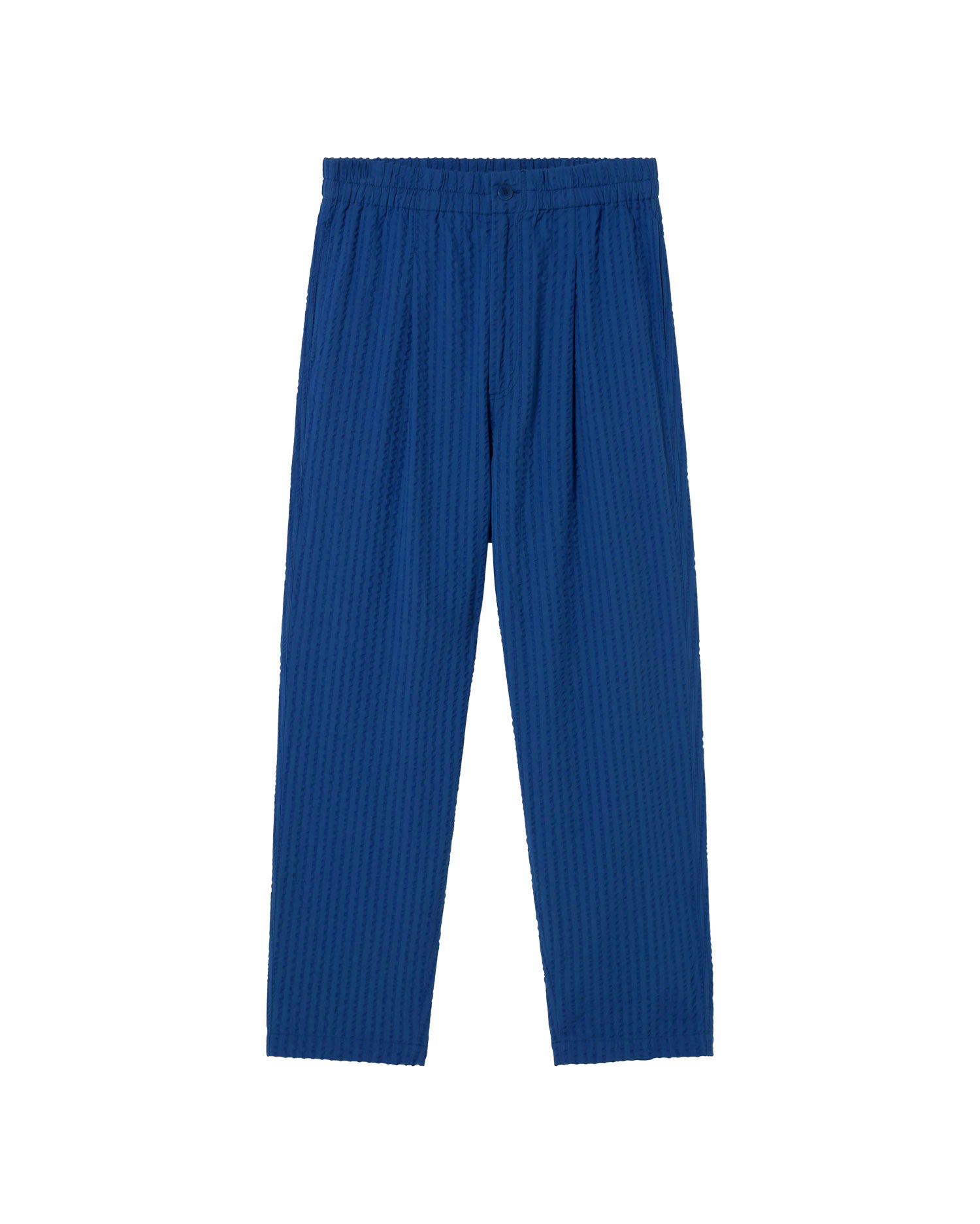 Men's Luc Loose Seersucker Pants Blue