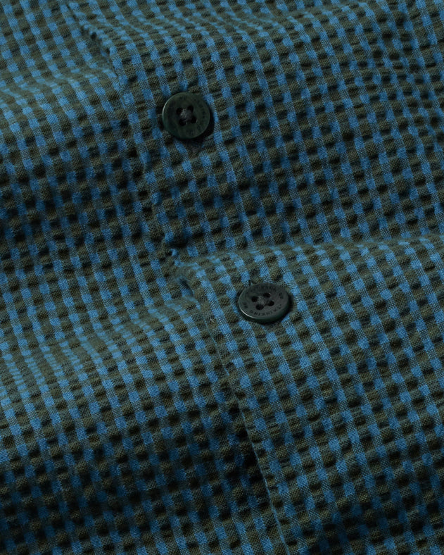 Men's Tom Button-Up Shirt Seersucker Green