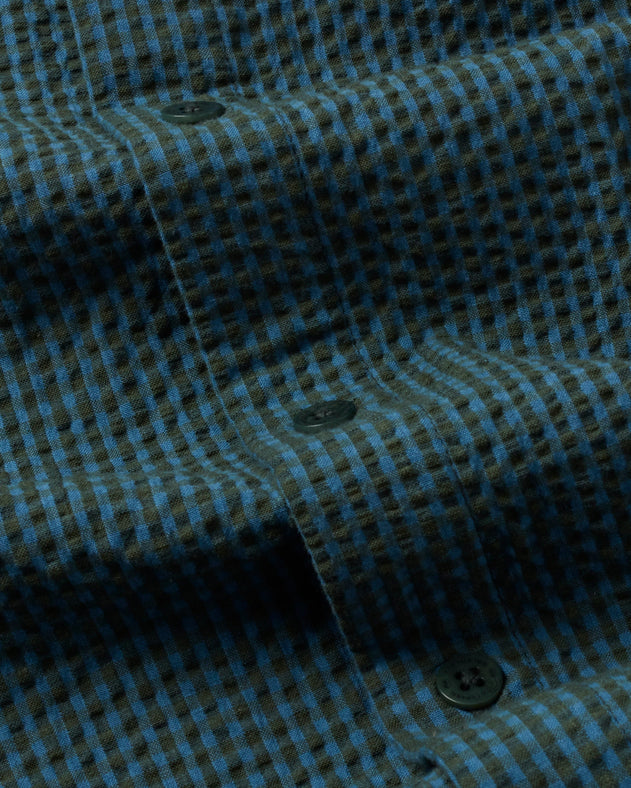 Thomas Shirt Green Seersucker