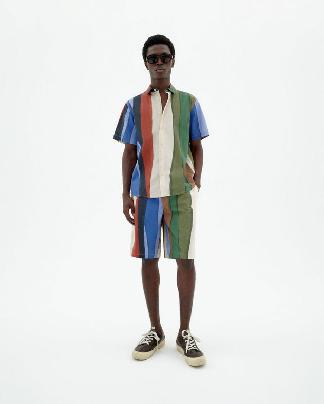 Tom Button-Up Shirt River Stripes Multicolor