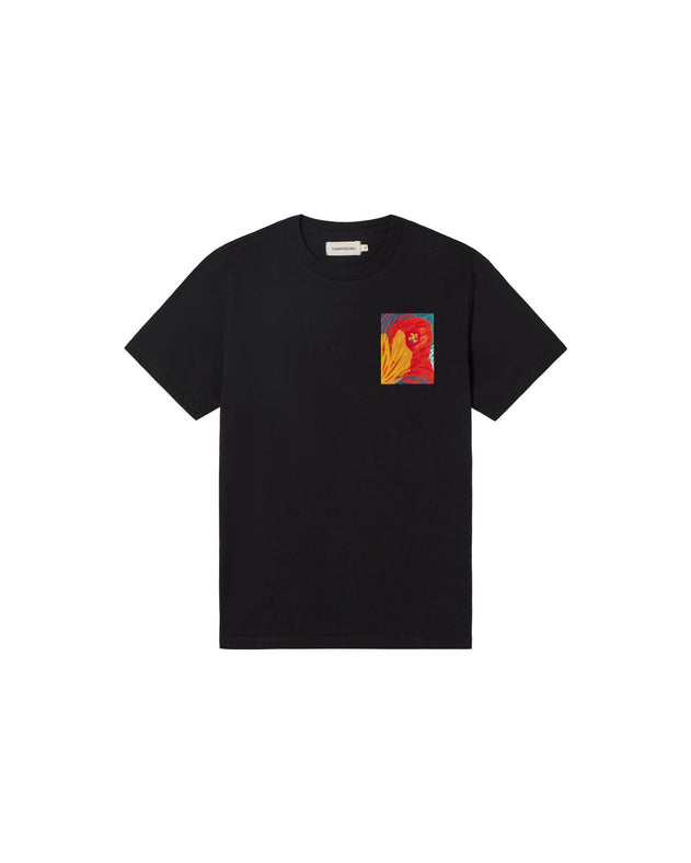 Men's Zach Embroidered T-Shirt Black