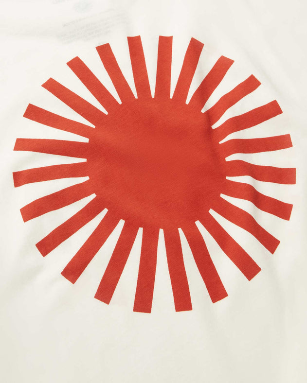 Aaron T-Shirt Back Red Sun White