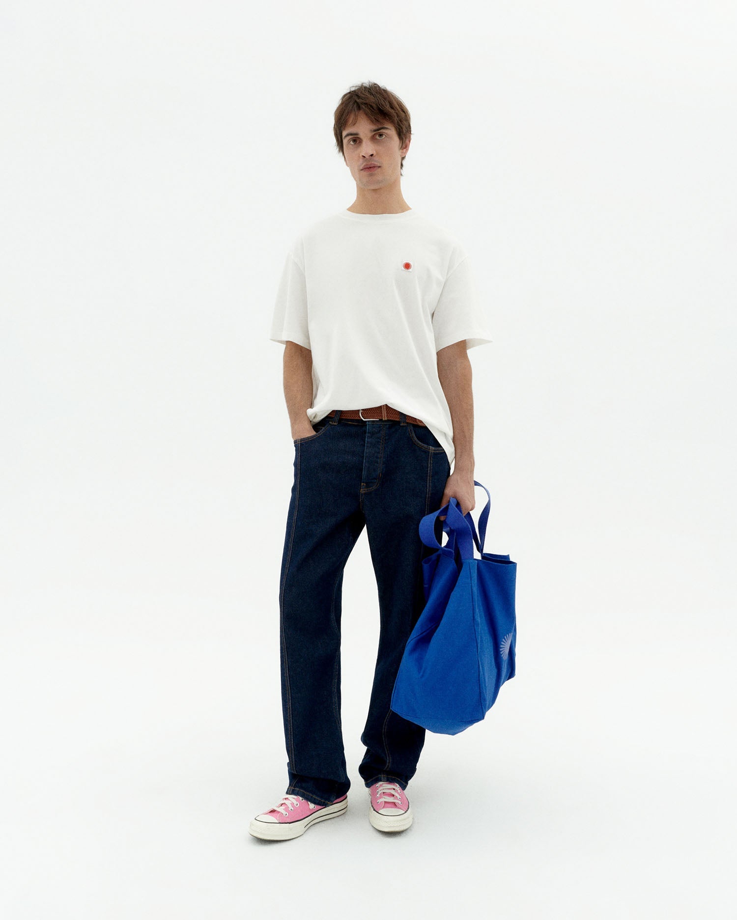 Aaron T-Shirt Back Red Sun White