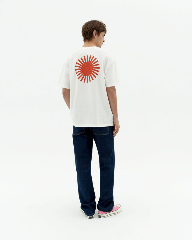 Aaron T-Shirt Back Red Sun White