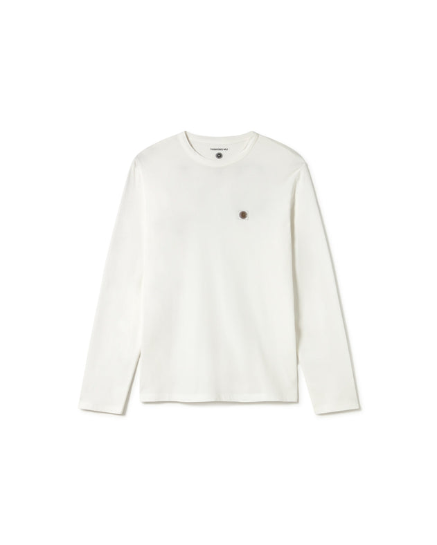 Emilio Long Sleeved Sun Type T-Shirt White
