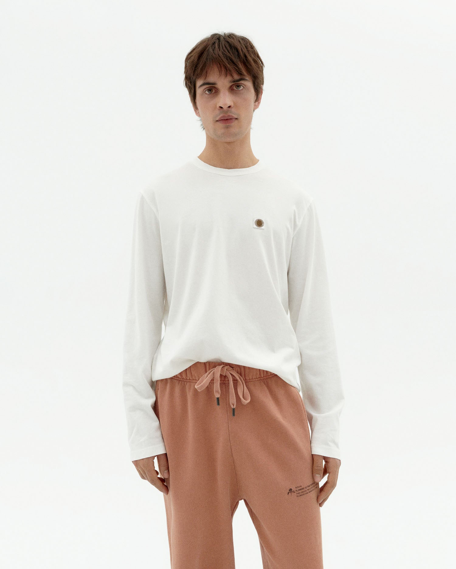 Emilio Long Sleeved Sun Type T-Shirt White