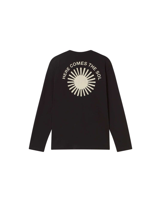 Emilio Long Sleeved Retro Sol T-Shirt Black
