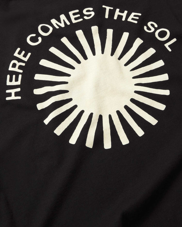 Emilio Long Sleeved Retro Sol T-Shirt Black