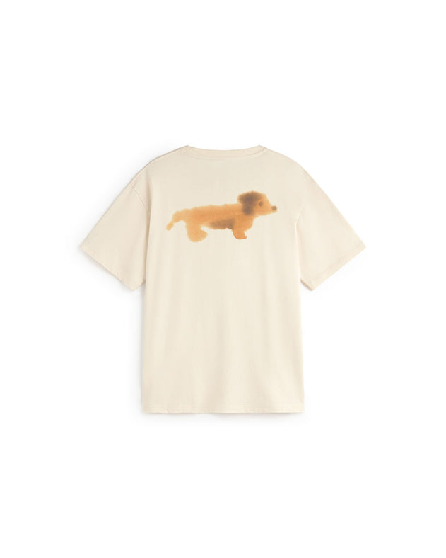 Aaron T-Shirt Back Perro Salchicha White