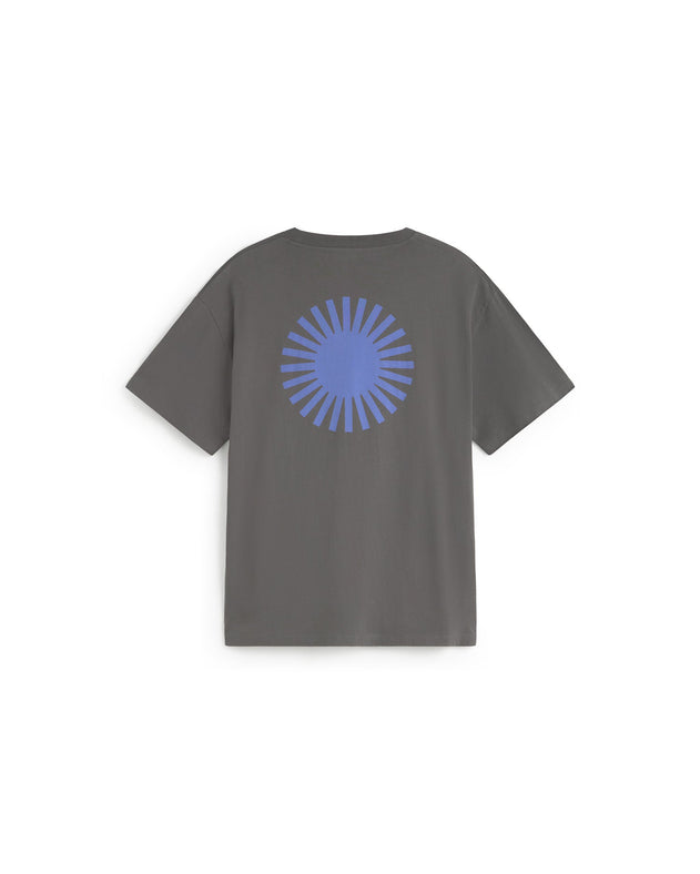 Aaron T-Shirt Grey Back Blue Sun
