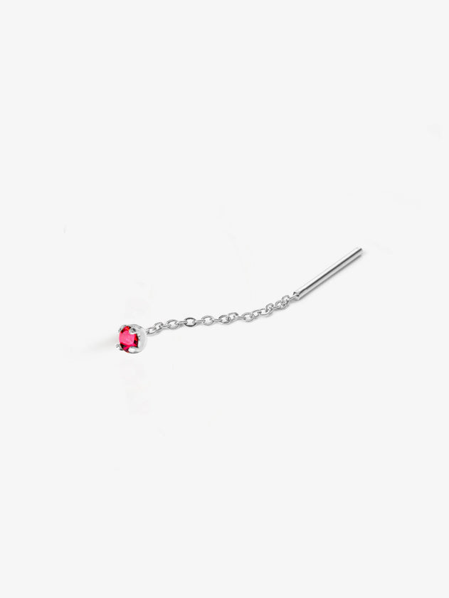 Marius Chain Earrings Ruby