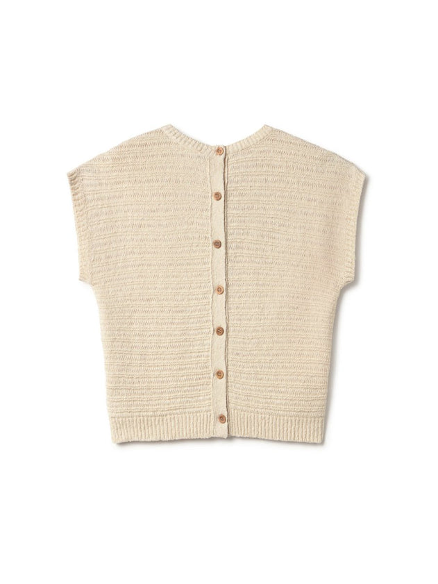 Moutohora Knitted Top Ecru - IVALO.COM