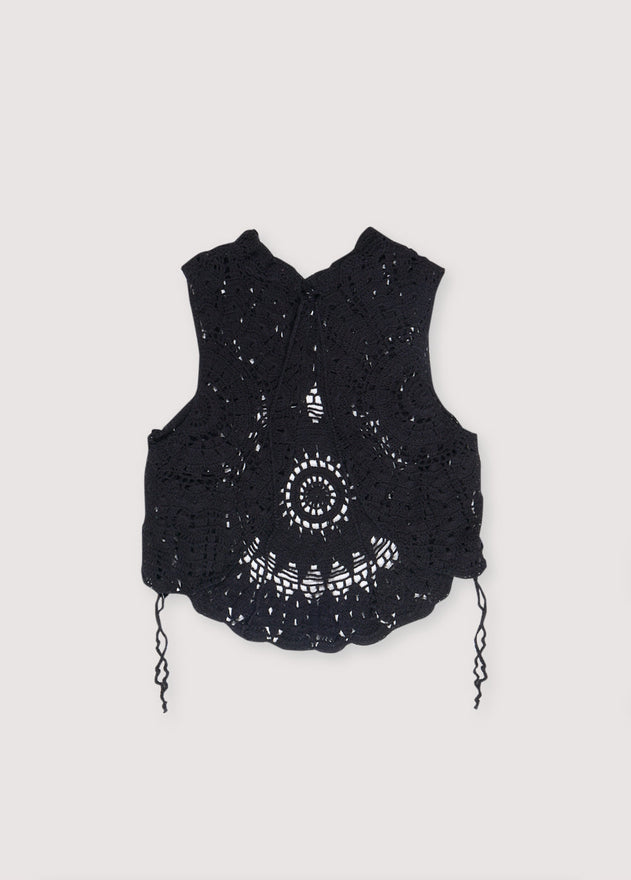 Women's Olimpia Crochet Top Black