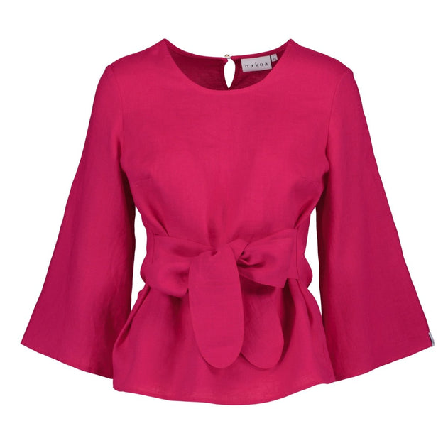 Ophelia Blouse Peacock Pink - IVALO.COM
