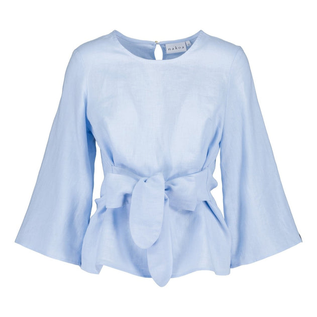 Ophelia Blouse Sky Blue - IVALO.COM