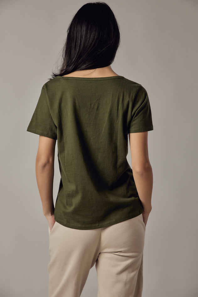 Women's Deep Neck T-Shirt