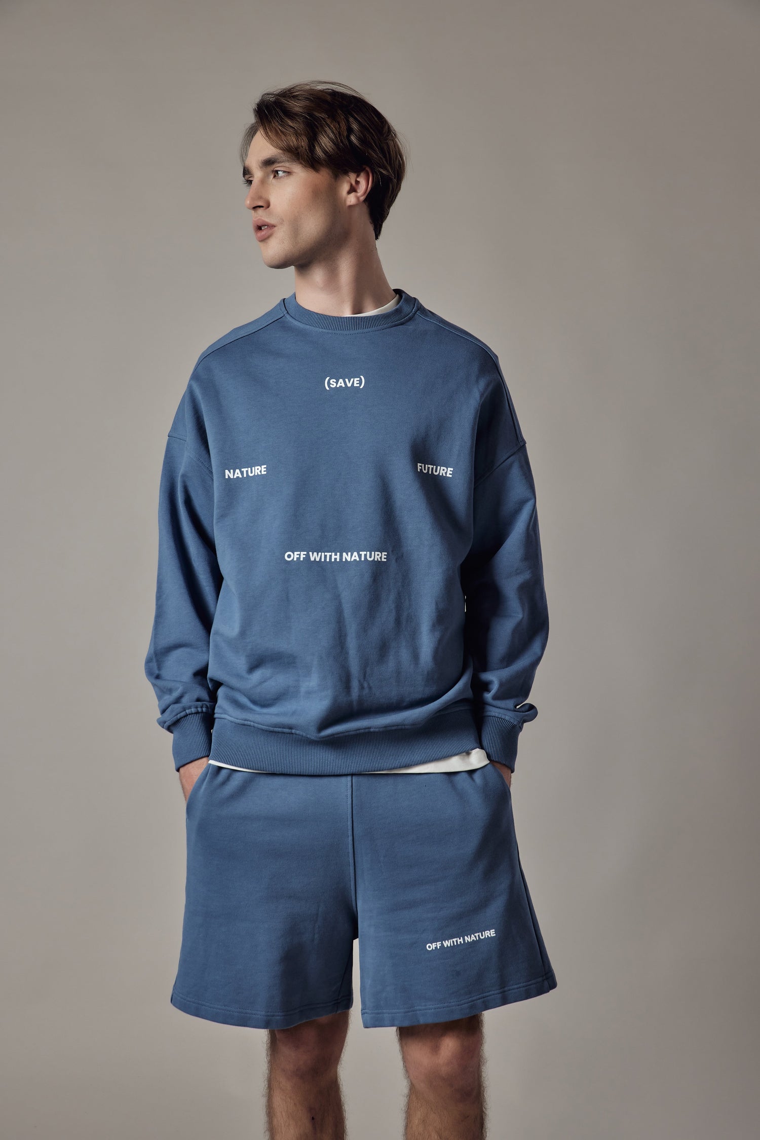 Felpa Girocollo Loose Fit