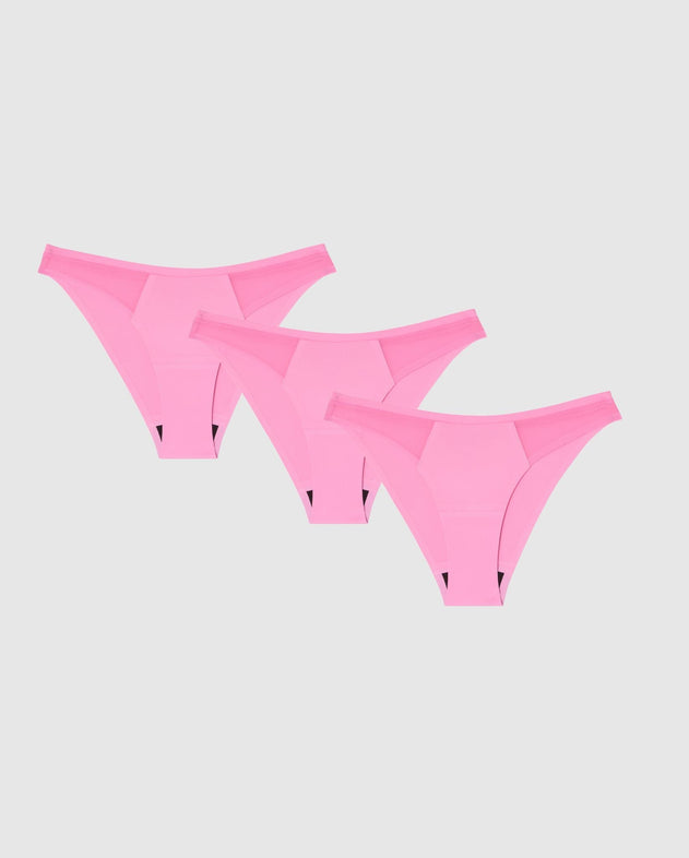 Bikini Micro Kuukautisalushousut 3-Pakkaus Vaaleanpunainen