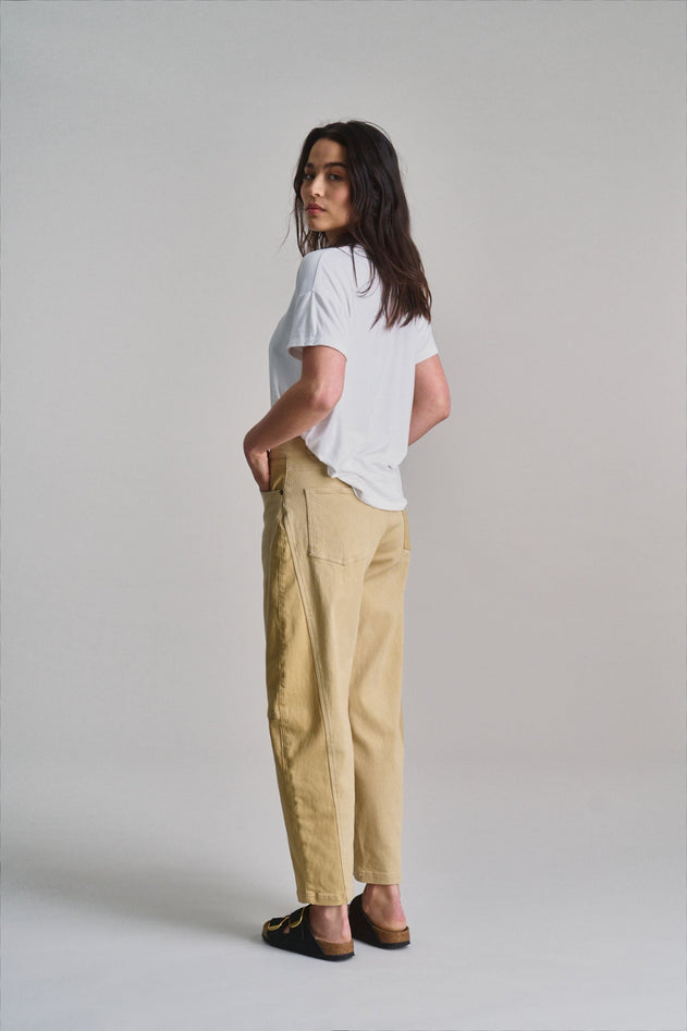 Pop Organic Cotton Trousers Dark Sand