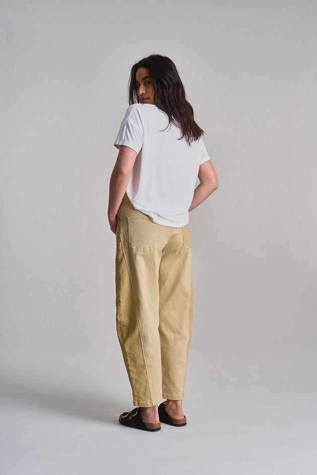 Pop Organic Cotton Trousers Dark Sand
