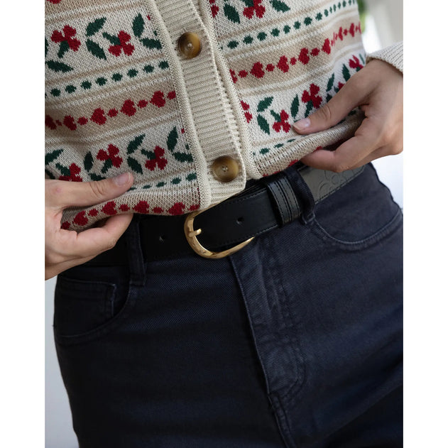 Flower Belt Black